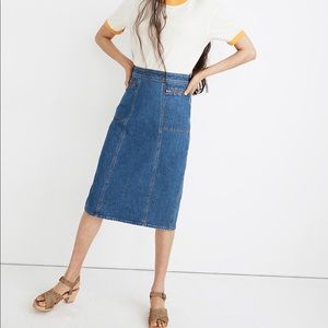 Madewell Stretch Denim Pencil Skirt: NWT Size 27